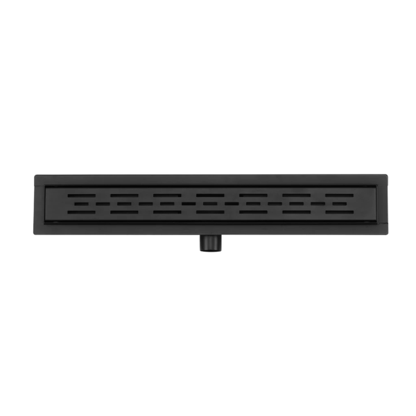 Dynamic Way douchegoot 60x7cm met flens + filter zwart rvs