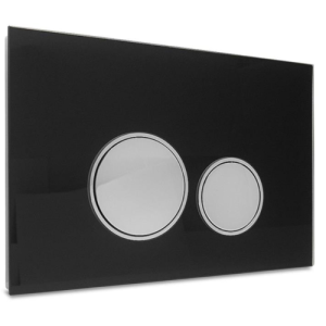 zwart glas chroom